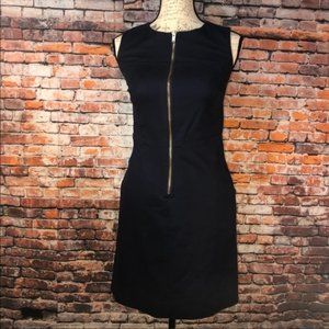 Sinclair 10 navy front zip sleeveless dress sz 4